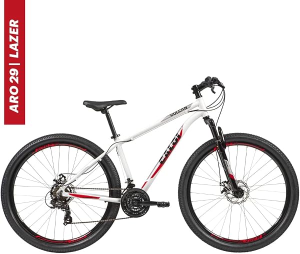 Bicicleta Caloi Vulcan Branca